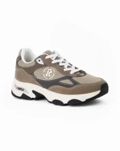 RIFLE - Sneakers beige da uomo con lacci