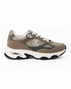 RIFLE - Sneakers beige da uomo con lacci