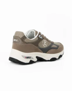RIFLE - Sneakers beige da uomo con lacci