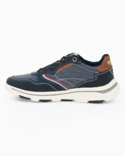 RIFLE - Sneakers blu da uomo con lacci