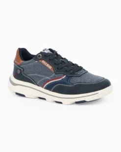 RIFLE - Sneakers blu da uomo con lacci