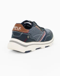 RIFLE - Sneakers blu da uomo con lacci