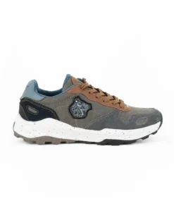 RIFLE - Sneakers grigia da uomo con lacci