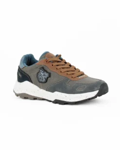 RIFLE - Sneakers grigia da uomo con lacci