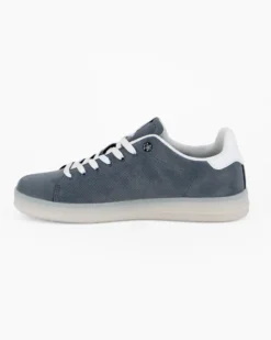 RIFLE - Sneakers jeans scamosciata con lacci