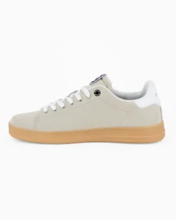 RIFLE - Sneakers panna scamosciata con lacci