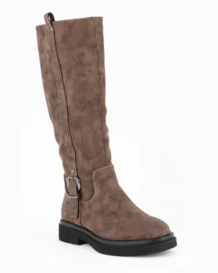 RIFLE - Stivale marrone con zip laterale, tacco 3,5CM