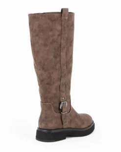RIFLE - Stivale marrone con zip laterale, tacco 3,5CM