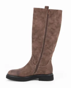 RIFLE - Stivale marrone con zip laterale, tacco 3,5CM