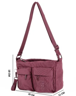 RIFLE - Tracolla bordeaux multitasche
