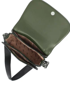 RIFLE - Tracolla verde con patta e tre scomparti interni