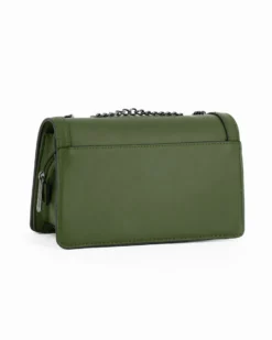 RIFLE - Tracollina verde con lettere logo scorrevoli sulla patta