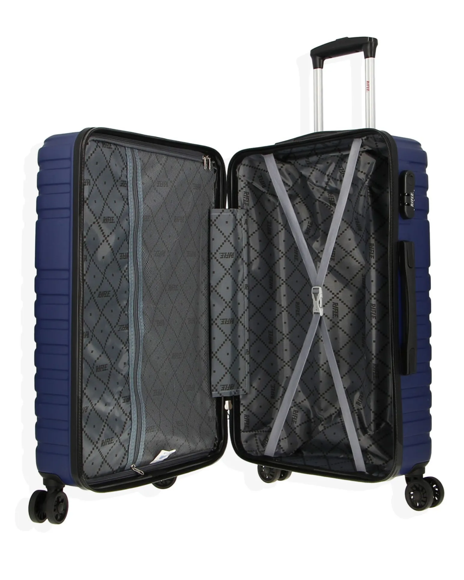 RIFLE - TROLLEY BLU IN ABS 4 RUOTE