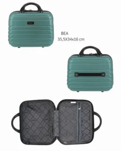 RIFLE - TROLLEY GREEN IN ABS 4 RUOTE