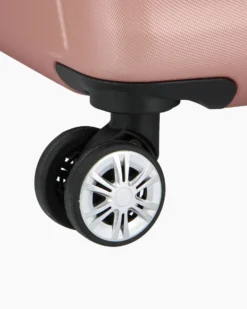 RIFLE - TROLLEY ROSE GOLD 4 RUOTE IN ABS CON COMBINAZIONE TSA