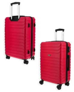 RIFLE - TROLLEY ROSSO IN ABS 4 RUOTE