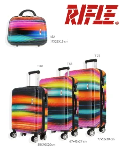 RIFLE - TROLLEY STAMPA LUCI COLORATE IN ABS