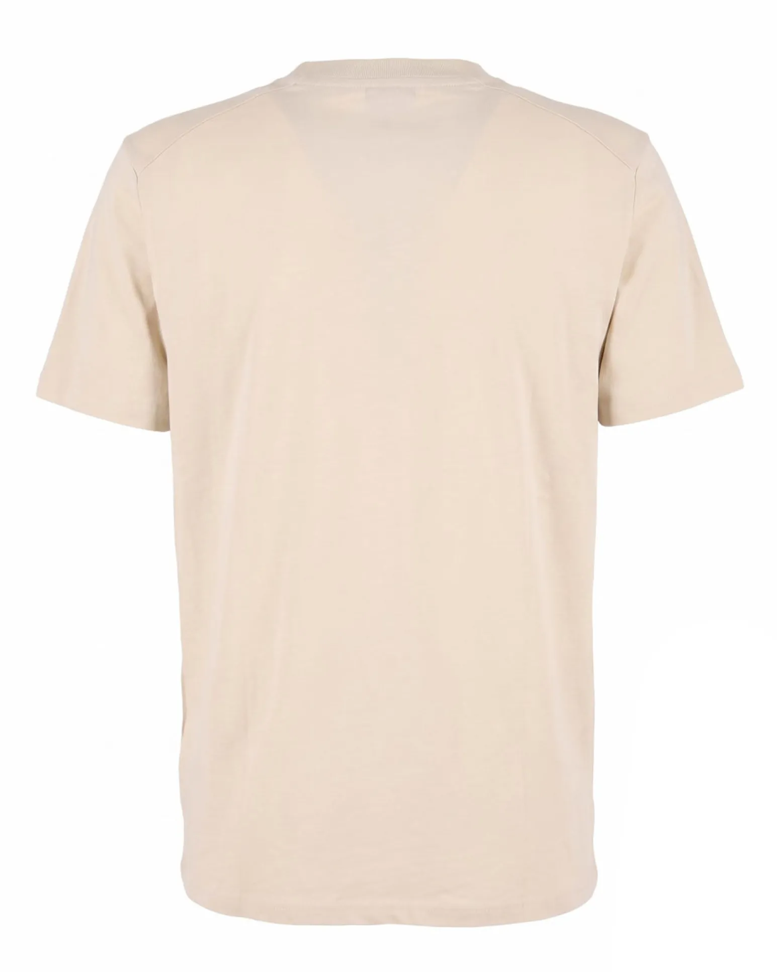 RIFLE - Tshirt manica corta beige in tessuto fiammata