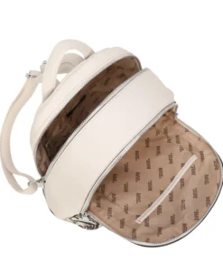 RIFLE - Zaino animalier beige con due scomparti principali e tasca frontale con zip orizzontale