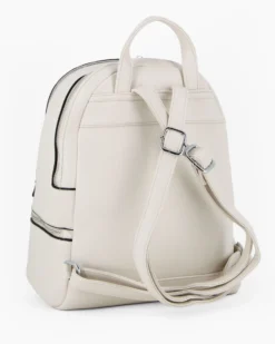 RIFLE - Zaino beige con due scomparti principali e tasca frontale con zip orizzontale