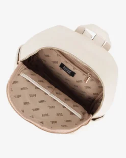 RIFLE - Zaino beige logato multitasche