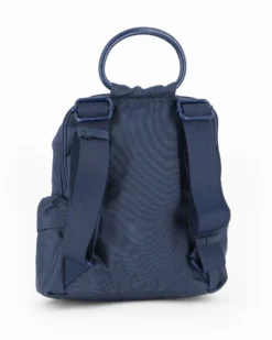 RIFLE - Zaino blu con tasche laterali e manico rigido