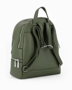 RIFLE - Zaino verde con due scomparti principali e tasca frontale con zip orizzontale