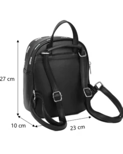RIFLE - Zaino zebrato con doppia cerniera loggata e tasca frontale