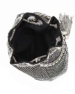 SACCHETTO 1MANICO TUTTO STRASS+COULISSE
