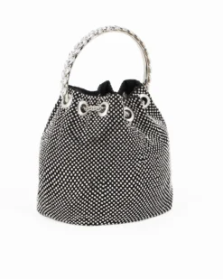 SACCHETTO 1MANICO TUTTO STRASS+COULISSE