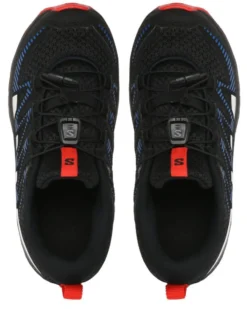 SALOMON - Scarpa da trekking nera e blu in mesh traspirante con intersuola in EVA, numerata 31/40 - XA PRO V8 J