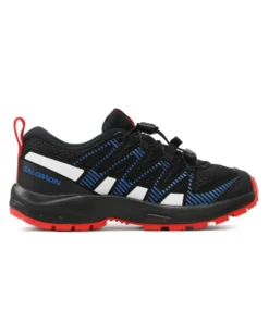 SALOMON - Scarpa da trekking nera e blu in mesh traspirante con intersuola in EVA, numerata 31/40 - XA PRO V8 J