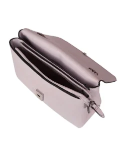 SAMSONITE - Borsa a spalla malva chiaro con chiusura a scatto