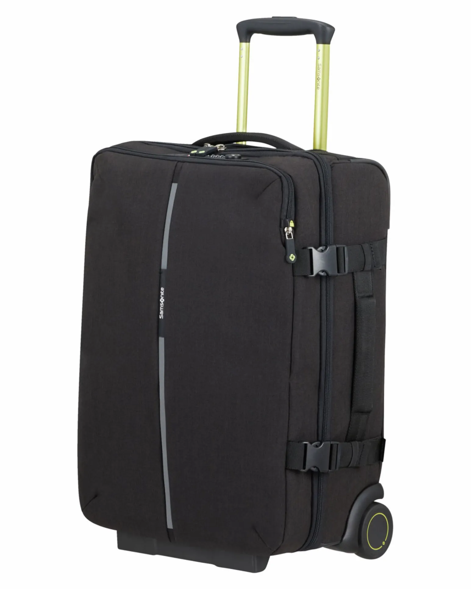 SAMSONITE - Pilotina nera con due ruote e combinazione TSA