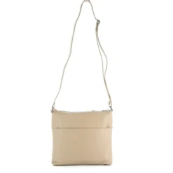 SAMSONITE- Tracolla in VERA PELLE con due tasche zip frontali