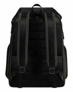 SAMSONITE - Zaino verde con patta e tasca porta pc fino a 15.6''