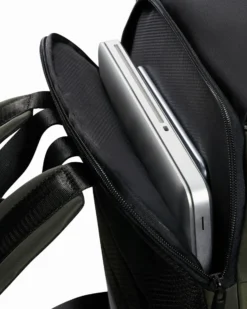 SAMSONITE - Zaino verde con patta e tasca porta pc fino a 15.6''