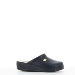 SANITAL LIGHT - Ciabatta sanitaria blu in VERA PELLE, MADE IN ITALY