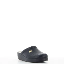 SANITAL LIGHT - Ciabatta sanitaria blu in VERA PELLE, MADE IN ITALY