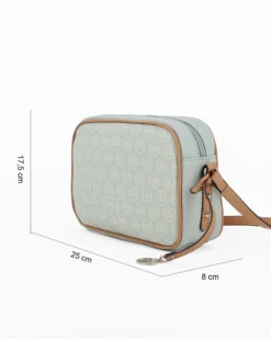 SERGIO TACCHINI - Borsa azzurra con tracolla regolabile