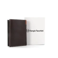 SERGIO TACCHINI - Portafoglio in VERA PELLE con taschino porta spicci