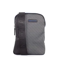 SERGIO TACCHINI- Tracolla piatta con zip frontale verticale