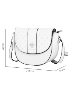 SERGIO TACCHINI - Tracollina bianca con patta loggata