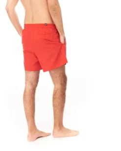 SHORT ESS+ LOGO POWER CAT WOVEN 5" RED