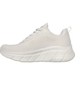 SKECHERS - BOBS B FLEX HI - FLYING HI - Sneakers avorio con plantare ammortizzato memory foam