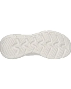 SKECHERS - BOBS B FLEX HI - FLYING HI - Sneakers avorio con plantare ammortizzato memory foam