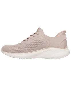SKECHERS - BOBS SQUAD CHAOS - CURRENT MUSE - Sneakers beige con tomaia in maglia e soletta memory foam