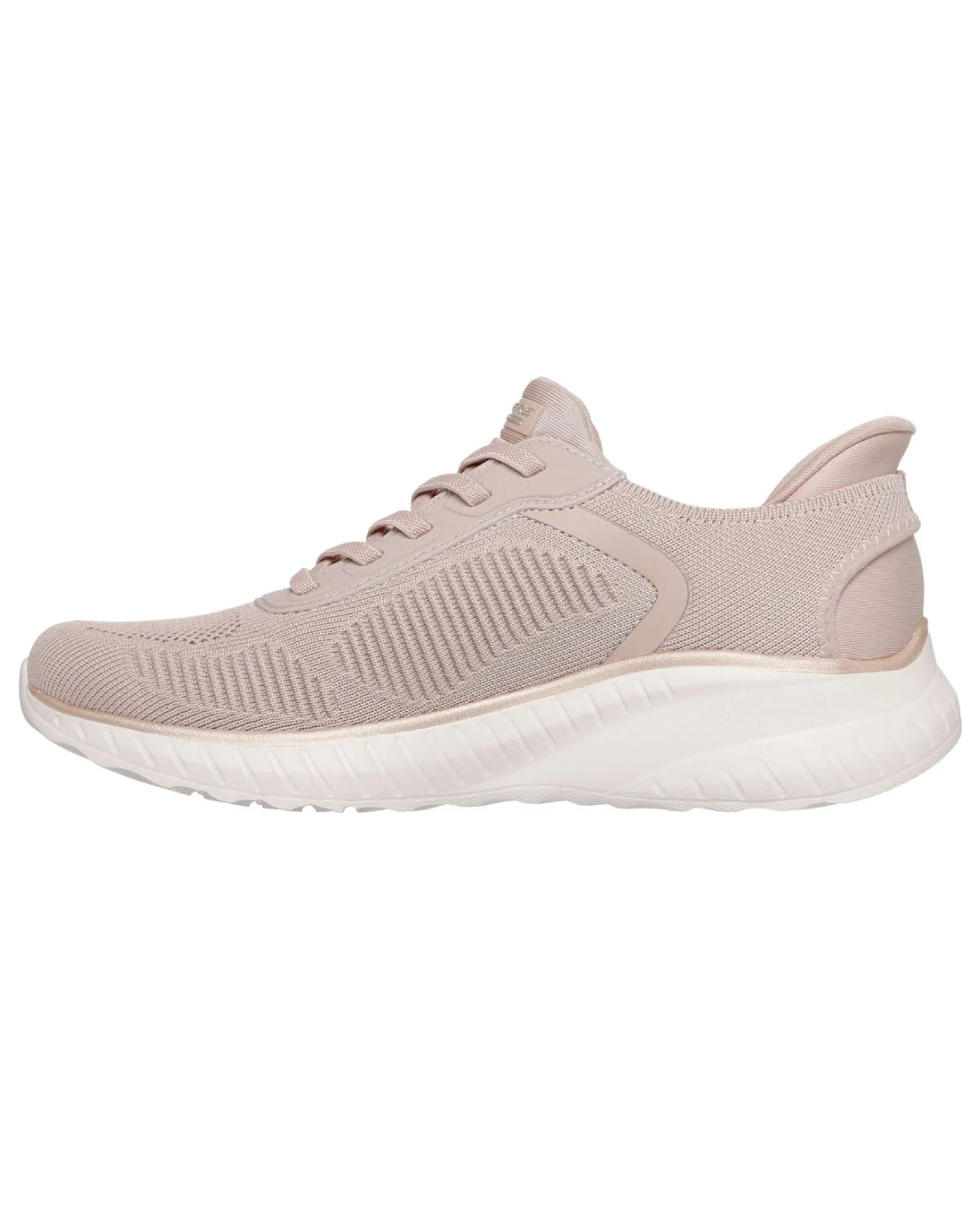 SKECHERS - BOBS SQUAD CHAOS - CURRENT MUSE - Sneakers beige con tomaia in maglia e soletta memory foam