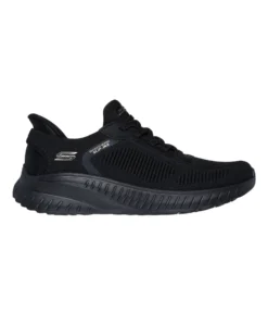 SKECHERS - BOBS SQUAD CHAOS - CURRENT MUSE - Sneakers nera con tomaia in maglia e soletta memory foam