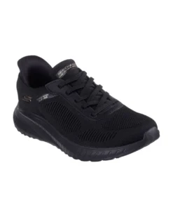 SKECHERS - BOBS SQUAD CHAOS - CURRENT MUSE - Sneakers nera con tomaia in maglia e soletta memory foam
